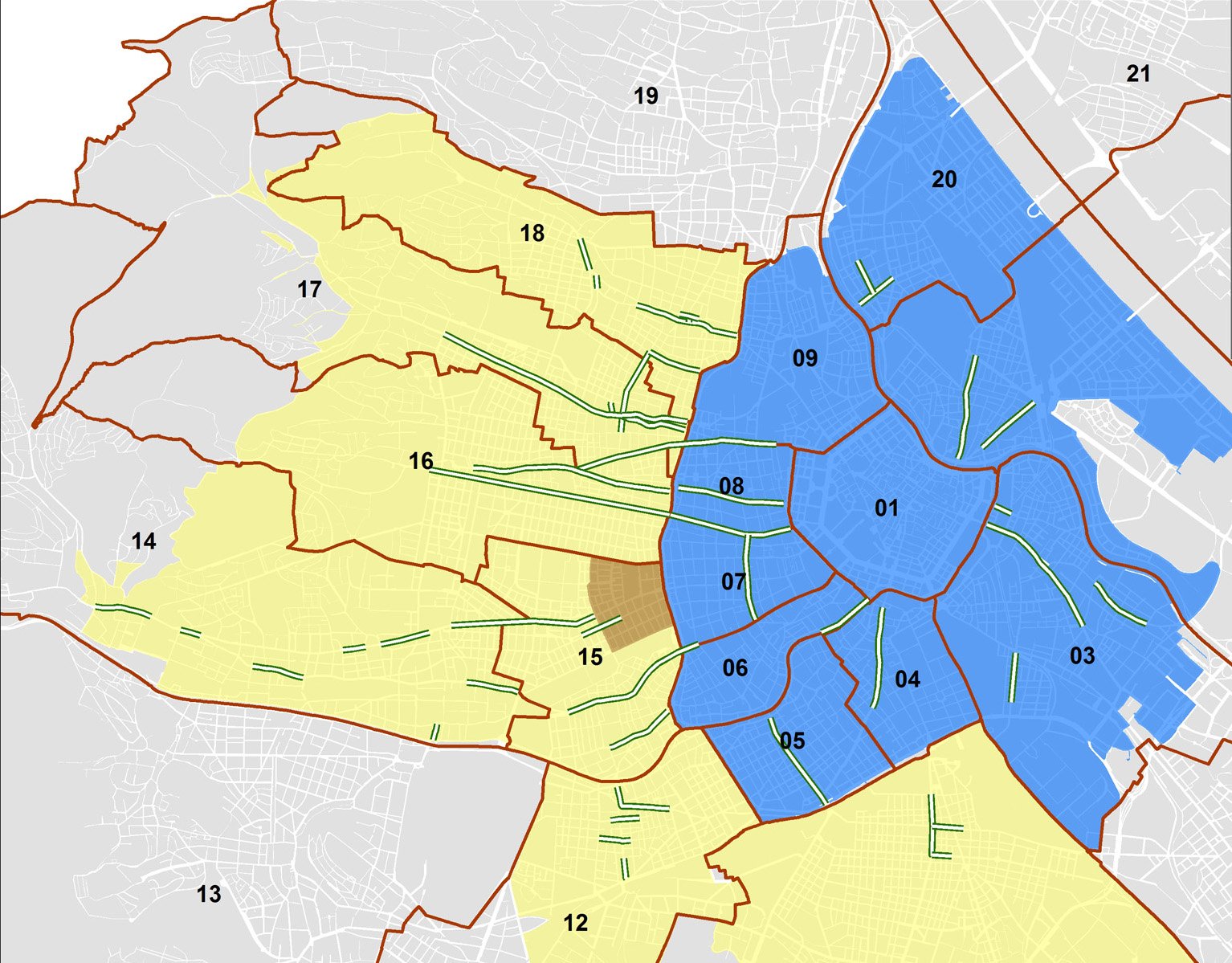 Kurzparkzonen und Parkgebühren in Wien 2024