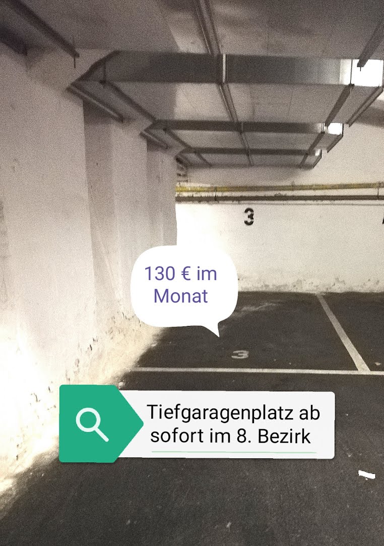 Tiefgarage: Pkw-Stellplatz – Laudongasse, 1080 Wien | Foto 2 von 3