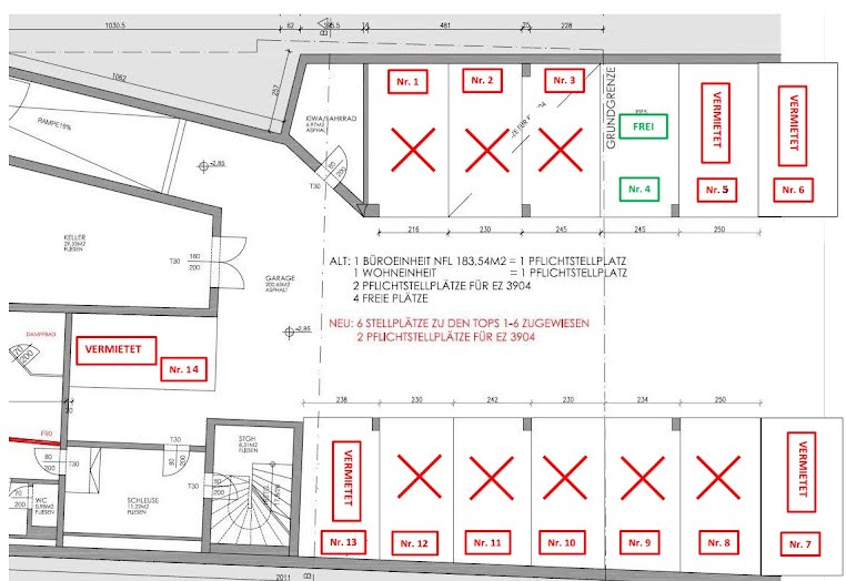 Tiefgarage: Pkw-Stellplatz – Oberlaaer Straße, 1100 Wien | Foto 2 von 2